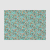   Goud Monogram L Weefseldocument Tissuepapier (Voorkant)