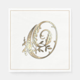 Goud Monogram O Servet