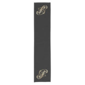 Goud Monogram P Korte Tafelloper (Voorkant)