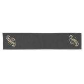 Goud Monogram P Korte Tafelloper (Horizontaal)