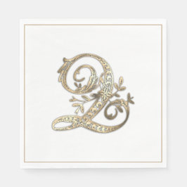 Goud Monogram Q Servet