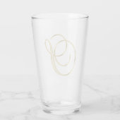 Goud monogram S Glas (Achterkant)