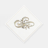 Goud Monogram S Servet (Hoek)