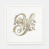   Goud Monogram Y Servet (Voorkant)