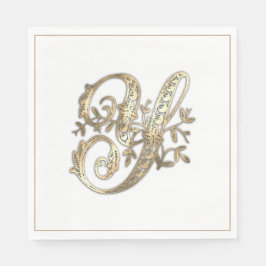 Goud Monogram Y Servet