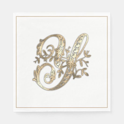   Goud Monogram Y Servet (Voorkant)
