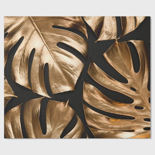 Goud monster cadeaupapier (Vlak)