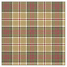 Goud, Mosgroen en Rood Plaid