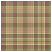 Goud, Mosgroen en Rood Plaid Stof (Swatch)
