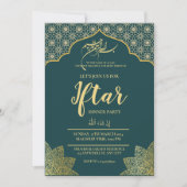GOUD MOSKEE RAMADAN IFTAR DINERPARTY BEWERKBAAR KAART (Voorkant)