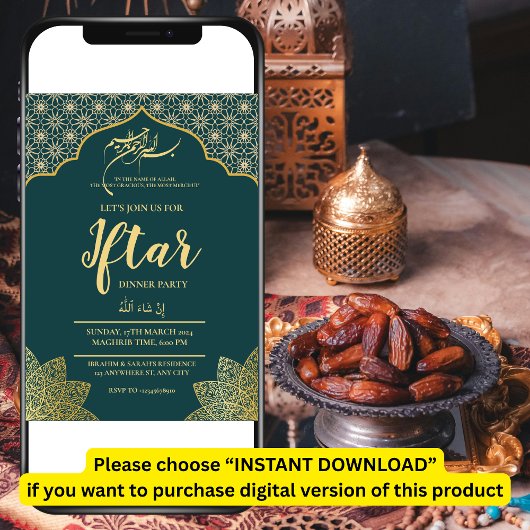 GOUD MOSKEE RAMADAN IFTAR DINERPARTY BEWERKBAAR KAART