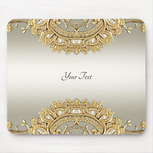 Goud  Mousepad Muismat (Voorkant)