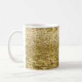 Goud mozaïekpatroon koffiemok (Links)
