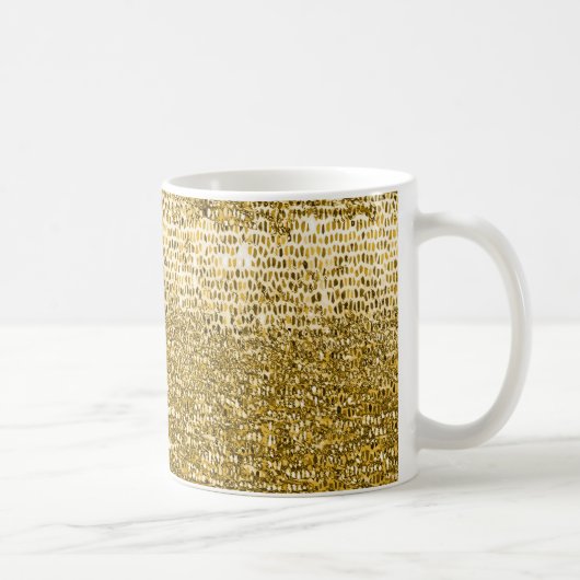 Goud mozaïekpatroon koffiemok (Rechts)