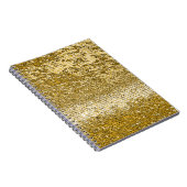 Goud mozaïekpatroon notitieboek (Rechterzijde)