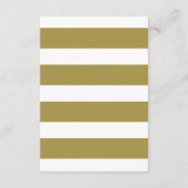 Goud Mr. & Mrs. Elegante Script Bruiloftsontvangst Informatiekaartje (Achterkant)