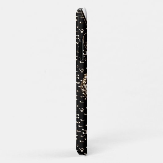 Goud muziekthema Case-Mate iPhone case (Achterkant/rechts)
