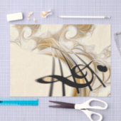 Goud-muzikant met Treble Clef Composition Tissuepapier (Craft)