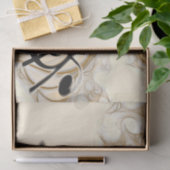 Goud-muzikant met Treble Clef Composition Tissuepapier (Geschenk)