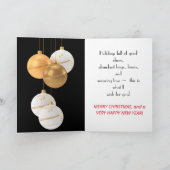 GOUD N WITTE ORNAMENTEN KERST KAART VOOR IEDEREEN (Binnen)