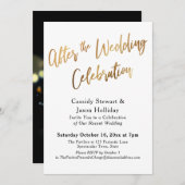 Goud na de huwelijksfeestdag, Bokeh Black Kaart (Voorkant / Achterkant)