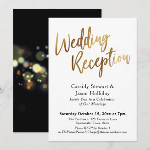 Goud na de huwelijksreceptie, Bokeh Black Kaart