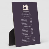 Goud naaigarieapparaat - Paarse prijsstelling Fotoplaat (Zijkant)