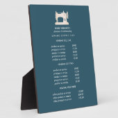 Goud naaimachine Naadbestendige Blauwgroen prijsst Fotoplaat (Zijkant)