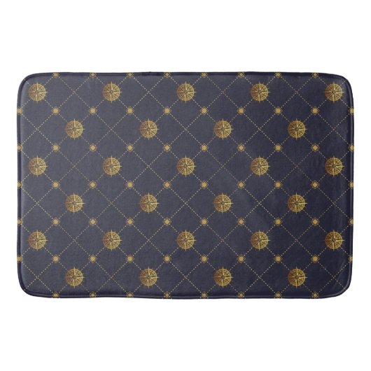 Goud nautisch badmat (Voorkant)