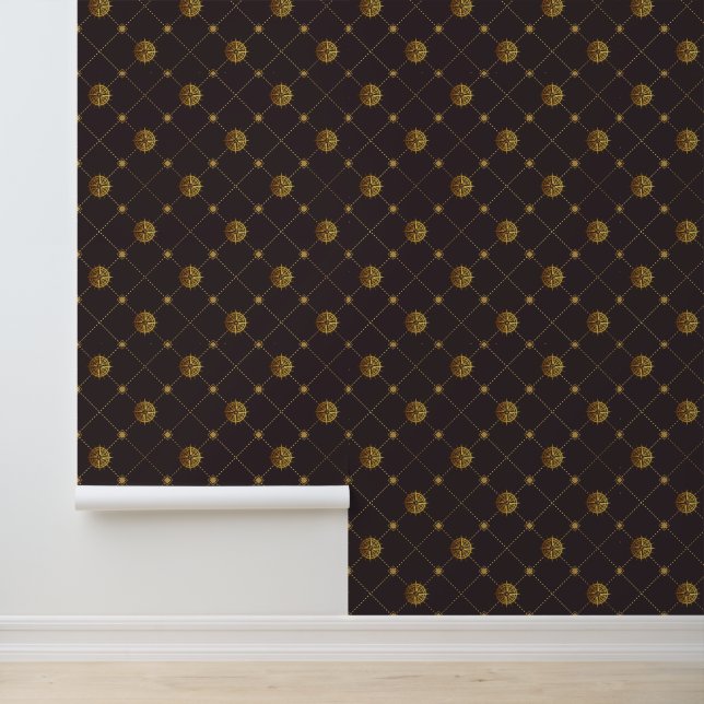 Goud nautisch behang (Applicatie)