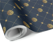 Goud nautisch cadeaupapier (Rol Hoek)