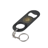 Goud nautisch mini flessenopener (Achterkant Gekanteld)