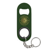 Goud nautisch mini flessenopener (Achterkant)