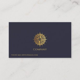 Goud nautisch visitekaartje