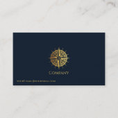 Goud nautisch visitekaartje (Voorkant)