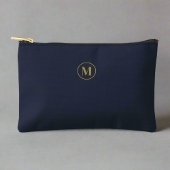 Goud Navy Blauw | Minimalistisch modern monogram Etui