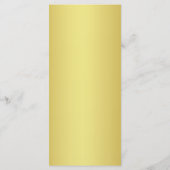 Goud Navy Koraal Sequins Diamanten Boog Bruiloft M Menu (Achterkant)