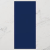 Goud & Navy Modern Lettering Verjaardagsfeest Menu (Achterkant)