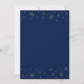 Goud & Navy | Moderne Chic 100ste Verjaardagsfeest Kaart (Achterkant)