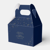 Goud & Navy | Proost 70 jaar 70ste Verjaardagsfees Bedankdoosjes (Achterkant)