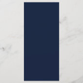 Goud & Navy Trouwmenu Menu (Achterkant)