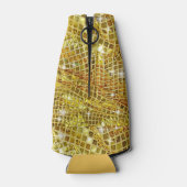 Goud, nepschittering, flessenkoeler flesjeskoeler (Achterkant)