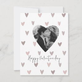 Goud Neutraal Hart Foto Valentijnsdag Feestdagenkaart