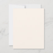 Goud Neutraal Pop Dog Patroon Elegant Monogram Notitiekaartje (Achterkant)