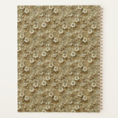 Goud Niet-gedateerd Bloemenplanner Boek Planner (Achterkant)