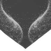 Goud "NIET VANDAAG!" met Silver Glitter op zwart | Medium Tafelloper (Hoek)