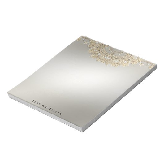 Goud  Notitieblok (Linkerzijde)