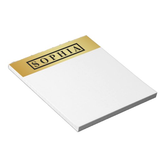  goud notitieblok (Schuin)