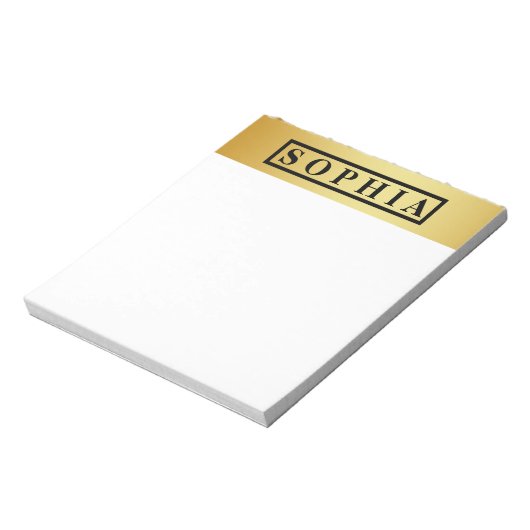  goud notitieblok (Linkerzijde)