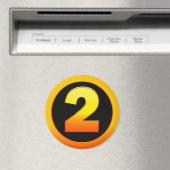 Goud nummer 2 magneet (Insitu (Vaatwasser))